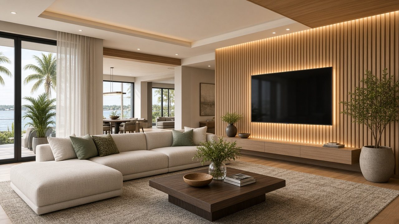 Design rendering: Fort Myers accent wall concept