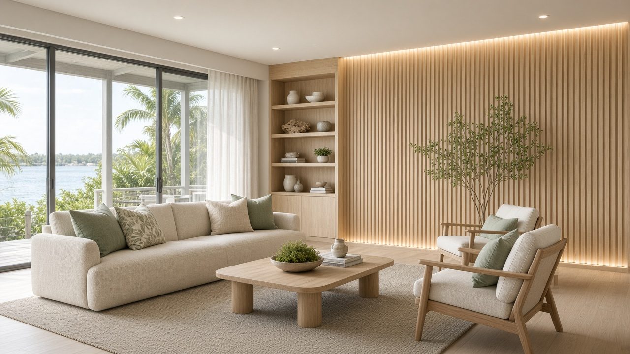 Design rendering: Sanibel accent wall concept